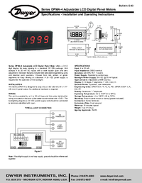 Thumbnail of document Manual - DPMA  LCD Digital Process Meter
